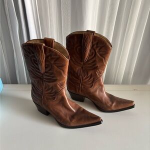 Guess by Marciano Tan Leather Boots